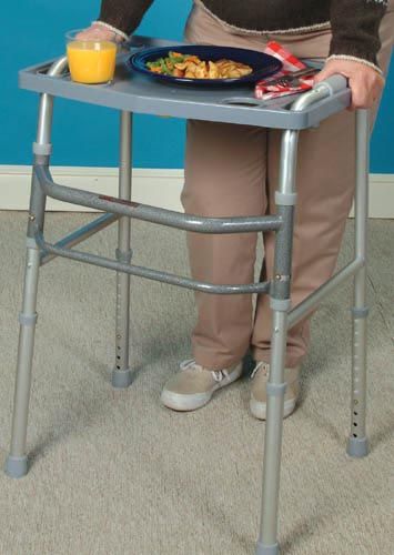 Universal Walker Tray Gray