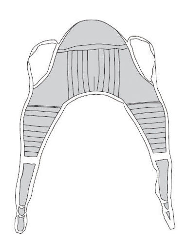 U-Sling Padded Polyester X-Large 45 x78 w/Head Support