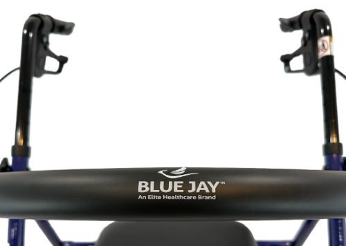 ROLL WITH ME Steel Rollator w/6 Wheels K/D Blue Case/2