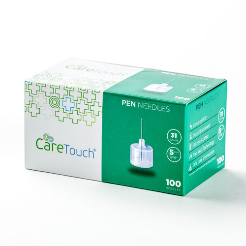 Care Touch Pen Needle 31G 3/16-5MM Box/100
