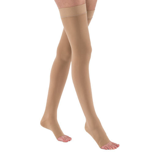 Jobst Relief 20-30 Thigh-Hi Open Toe Beige Large