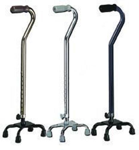 Quad Cane-Small Base Black with Foam Grip