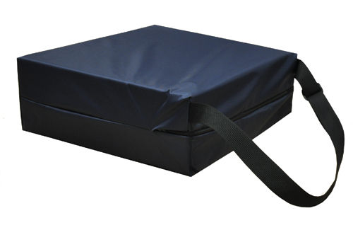 Hip Cushion Compressed Foam w/Shldr Strap 15.5x17.5x3-7/8