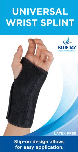 Blue Jay Wrist Splint  Black Universal